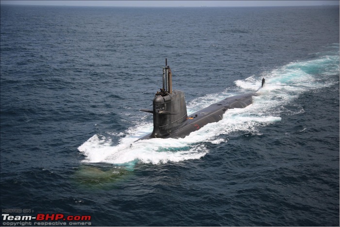 Submarines of the Indian Navy-ins_khanderi_s51_during_sea_trials.jpg