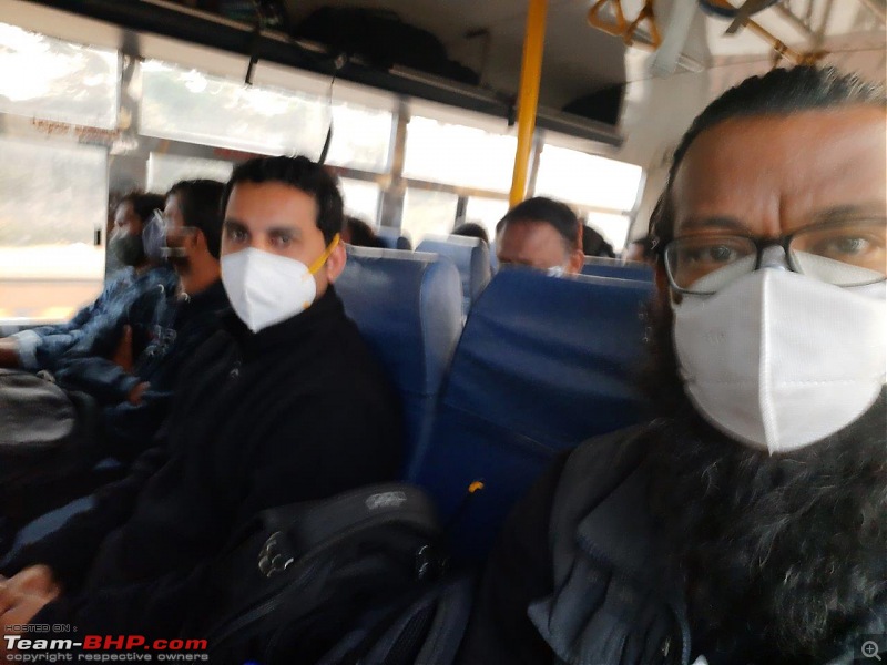 A rare Tata 407 4x4 | 1300 km road trip-bus-diligent-wearing-mask.jpg
