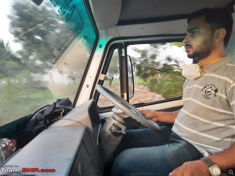 A rare Tata 407 4x4 | 1300 km road trip-sujith-driving.jpg