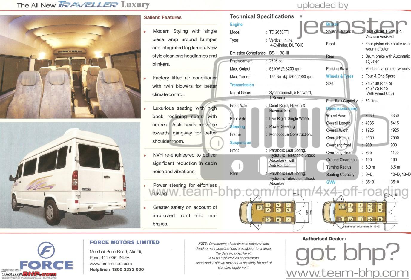 tempo traveller height in feet