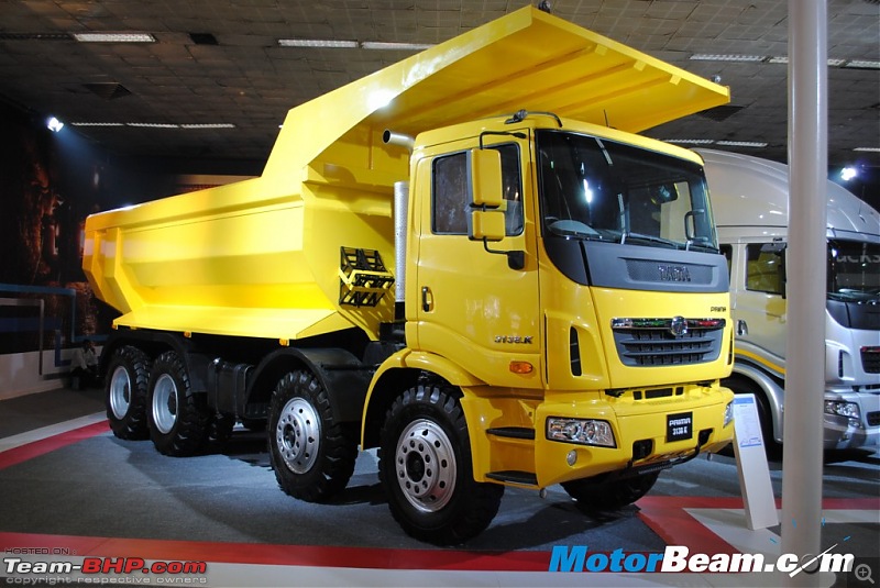 Tata launches the Prima Construck range in India-yellow_tata_prima_truck.jpg