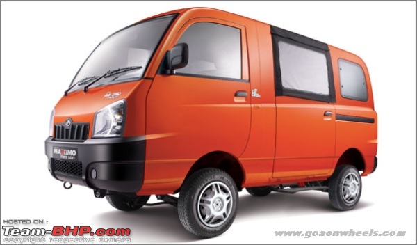 Test Drive of the Mahindra Maxximo Mini Van-mahindramaxximominivanfrontand-side.jpg