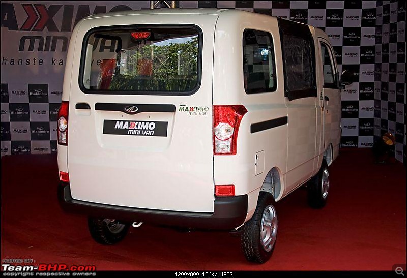 Test Drive of the Mahindra Maxximo Mini Van-rear.jpg