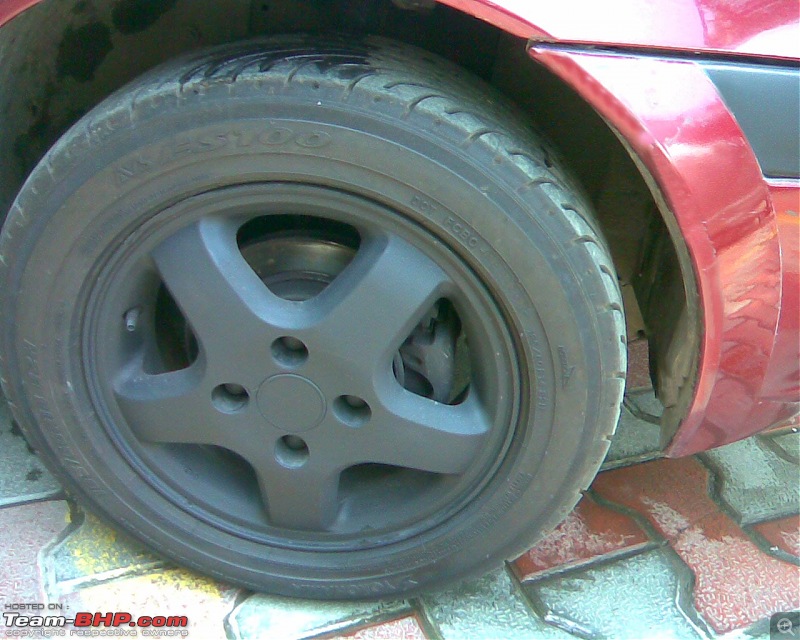 DIY: Matte black- Alloys, Calipers, Bumper trims on the 1.6 Ikon.-image051.jpg