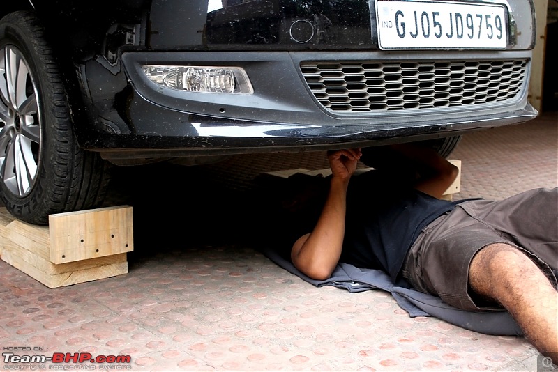 DIY: Inexpensive home-made Car Ramps-beneath-bay.jpg