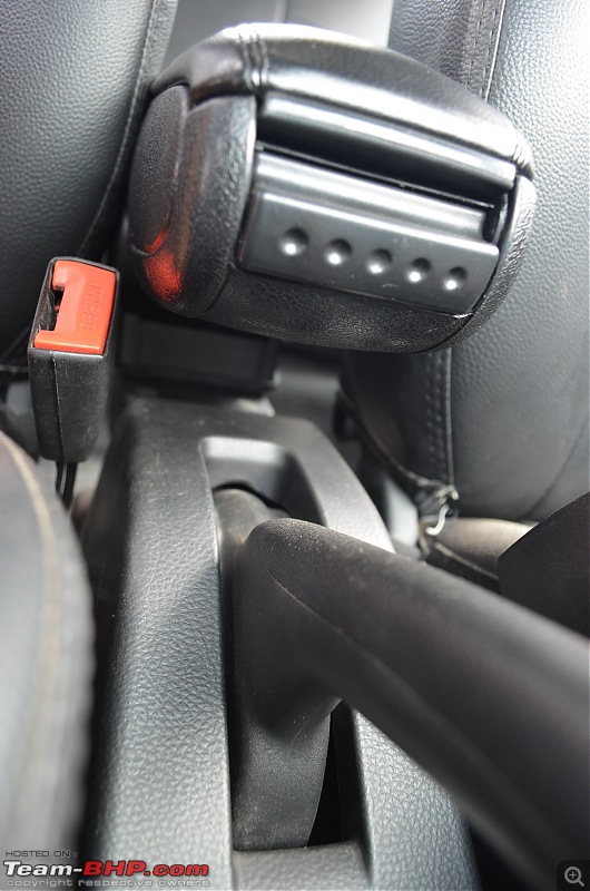 DIY: Armrest installation in the Maruti Swift!-15.-gap-between-armrest-handbrake-post-installation.jpg