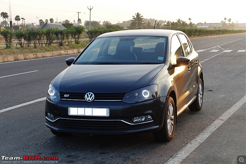 Installed! Bi-Xenon Projectors on my VW Polo GT TSi. EDIT - Reliability concerns on page 8-projectors-halo-lit.jpg
