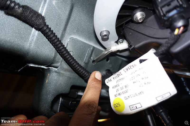 Installed: VW Flip Camera in my Polo GT TSi. EDIT: Custom Adapter Plate & Water Drain on Page #3-drill-inside.jpg