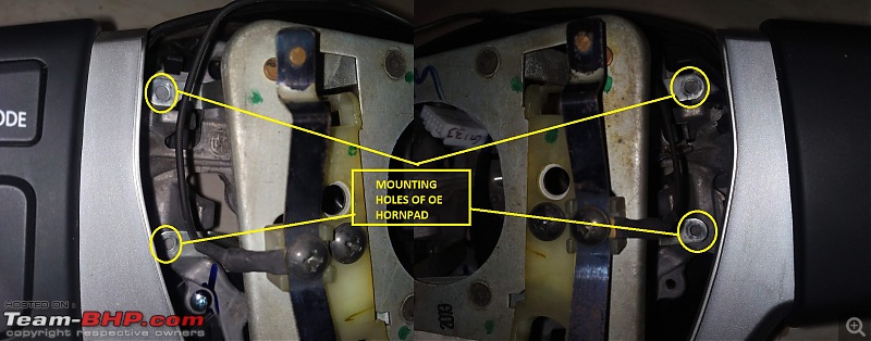 DIY: Steering-Mounted Audio & Bluetooth Controls (1st-Gen Ertiga)-18-hornpad-frame-mounting-holes.jpg