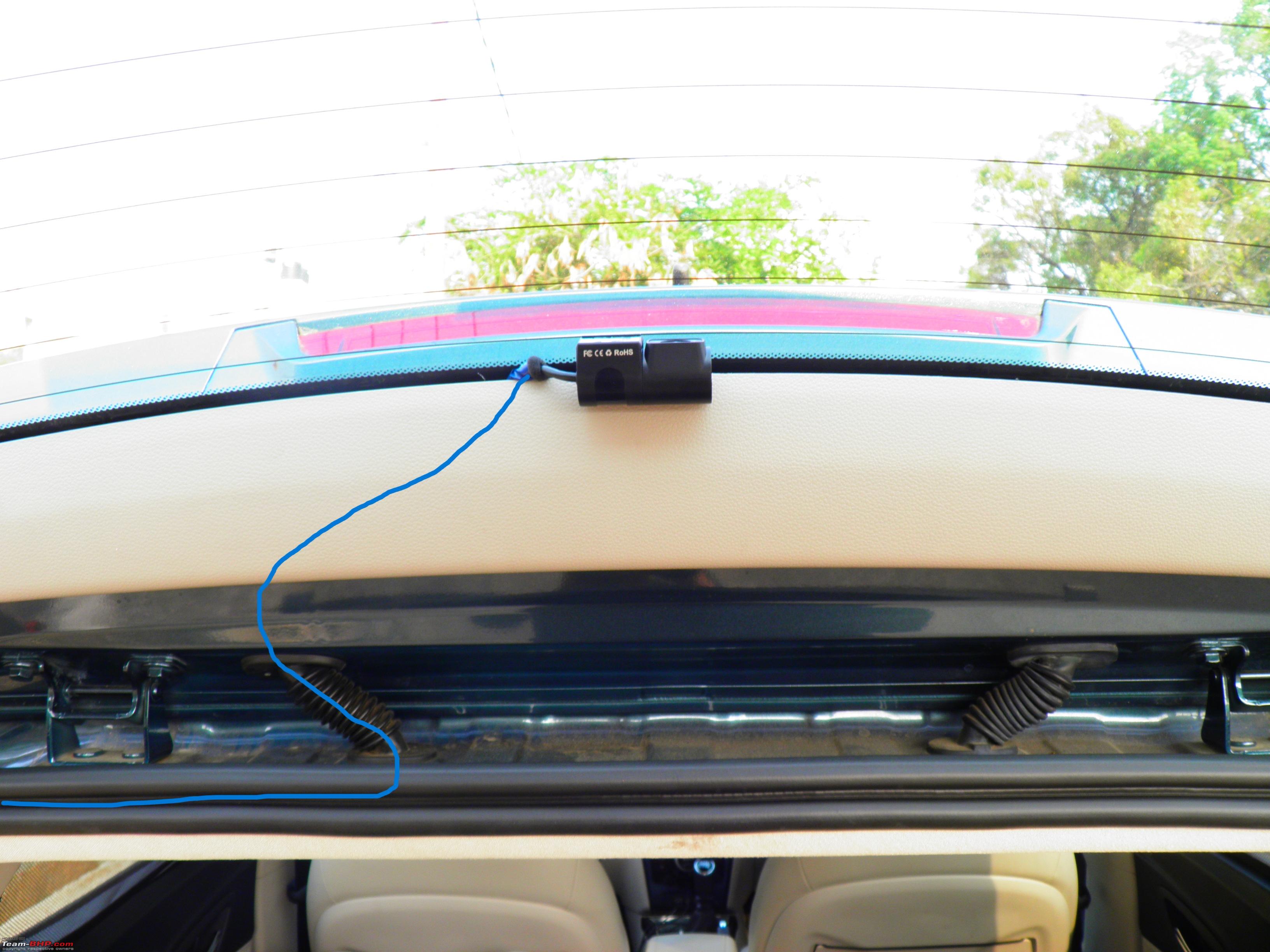 Dash-cam installed. Very easy to hide the wires and goes directly