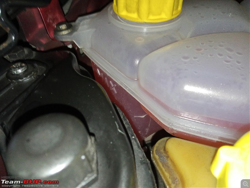 DIY : Removal of excess coolant without draining the reservoir | Ford Fiesta-fiesta-coolant-overfilled.jpg