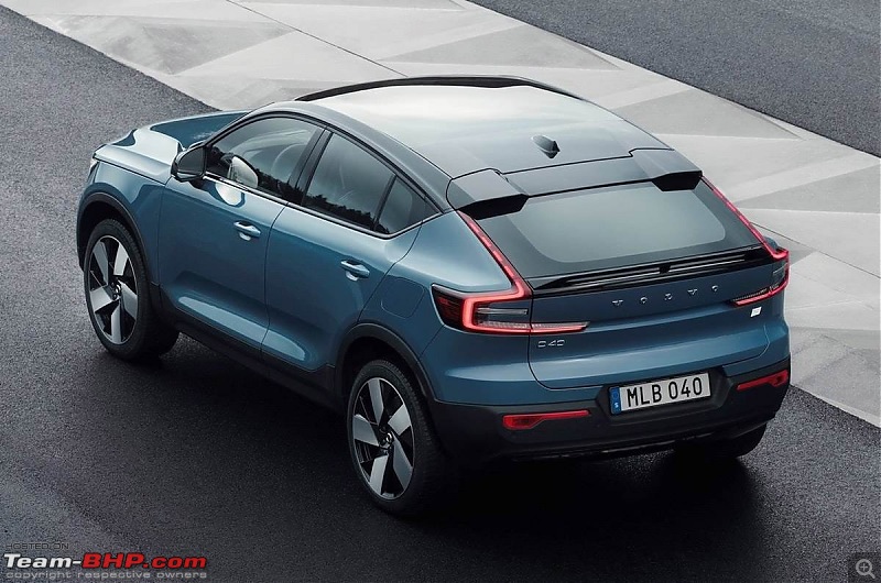 Volvo C40 Recharge electric SUV confirmed for India-20210303052113_volvo_c40_recharge_rear.jpg