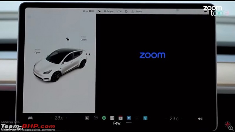 Tesla drivers can soon take Zoom calls using the car