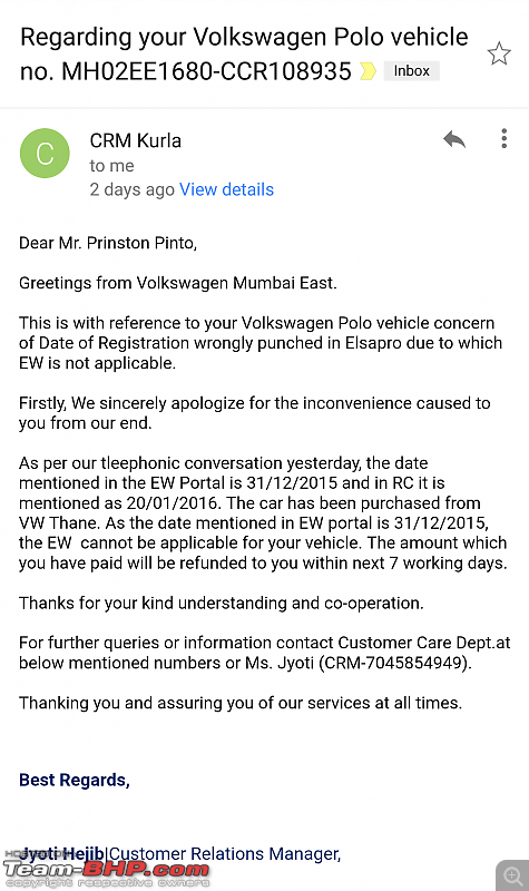 Unable to get extended warranty as VW & its dealer have different sale dates. EDIT: Resolved-capture_201801151714511.png