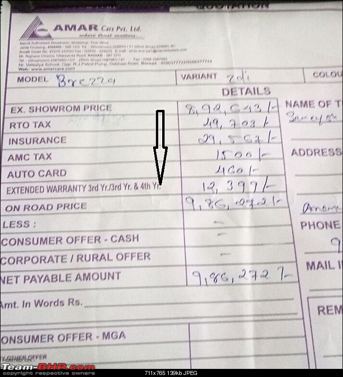 Maruti dealership in Assam (Anamika Motors) refuses to take booking without purchase of accessories-quote.jpg