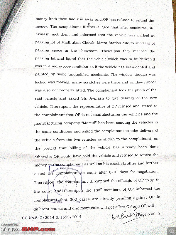 Consumer Court slaps Rs 48,000 fine on Maruti dealer T.R. Sawhney Motors for selling a repainted car-cdrfv-order-6.jpg
