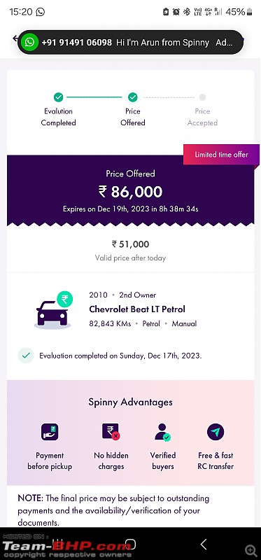 Experience: Selling my car to Spinny.com-screenshot_20231219_152026_spinny.jpg