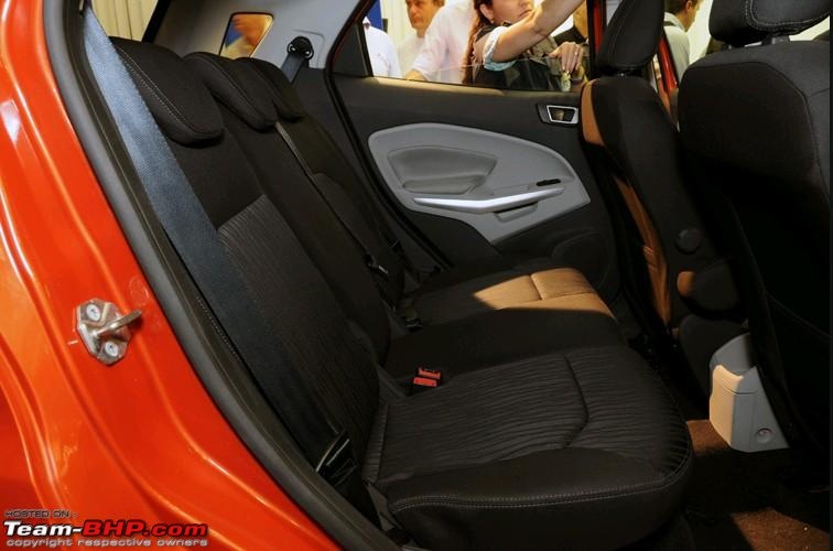 Ford EcoSport Preview @ Auto Expo 2012. EDIT : Indian Spy Pics on Pg. 33-rear20seat.jpg