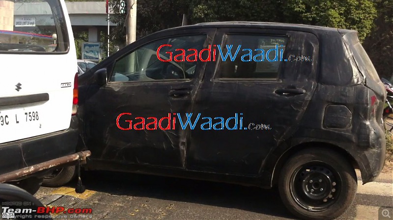 Marutis plans - Upgraded Swift, SX4 Crossover and an 800cc Diesel car?-2015suzukialtosideviewspyshot.jpg