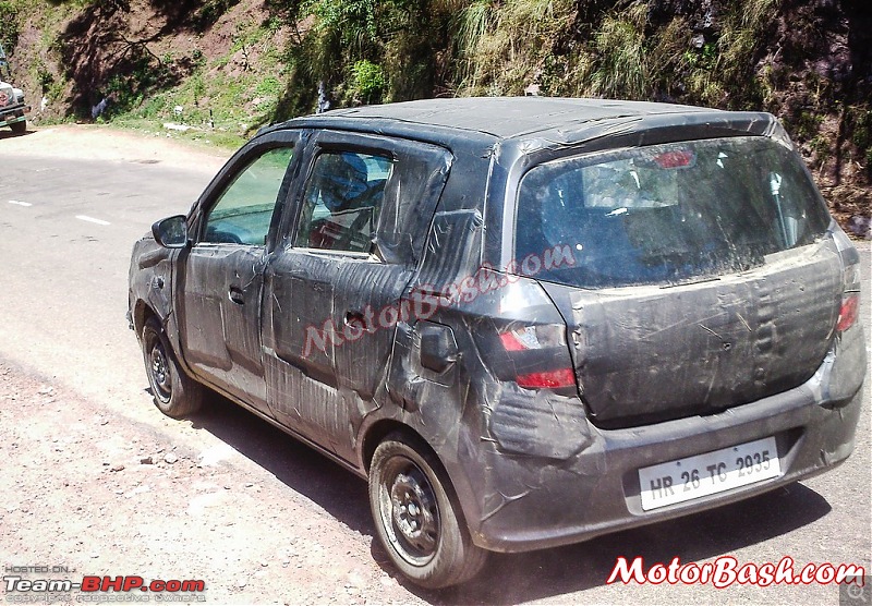 Scoop! Maruti Alto K10 facelift caught EDIT: Now launched at Rs. 3.06 lakh-2014altok10faceliftspypicsrear3.jpg