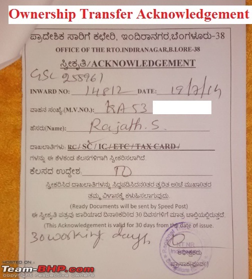 Guidelines: Car Ownership Transfer in Bangalore-ot_ack.jpg