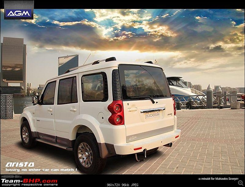 2014 Mahindra Scorpio Facelift (W105). EDIT: Now launched at Rs. 7.98 lakhs-agm20scorpio20rear.jpg