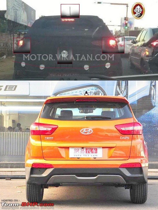 Hyundai ix25 Compact SUV caught testing in India. EDIT: Named the Creta-hyundaiix25spied03taillamps.jpg