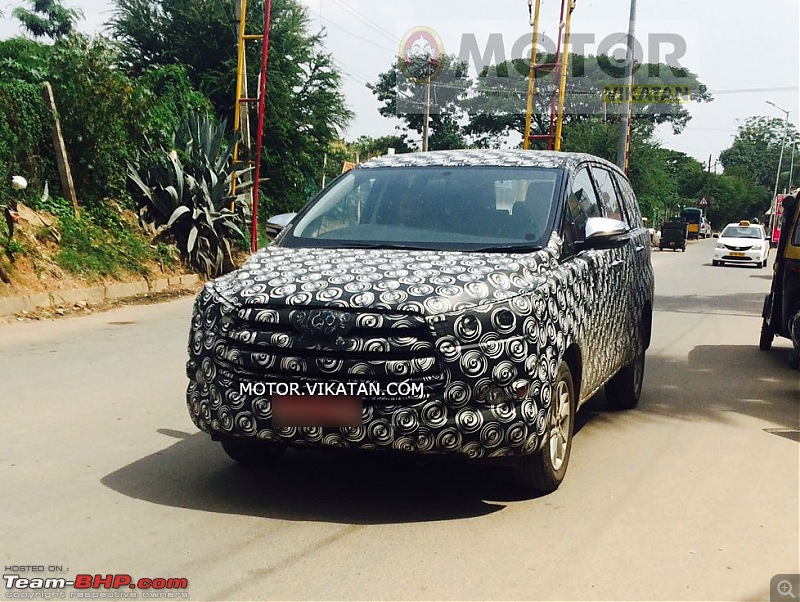 SCOOP! 2016 Toyota Innova spotted testing in Bangalore. More pics on page 7-2016toyotainnovaspyshots3.jpg
