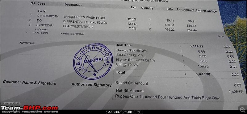 Team-BHP real world guide to service costs. How much do you actually spend?-xylo-second-service.jpg