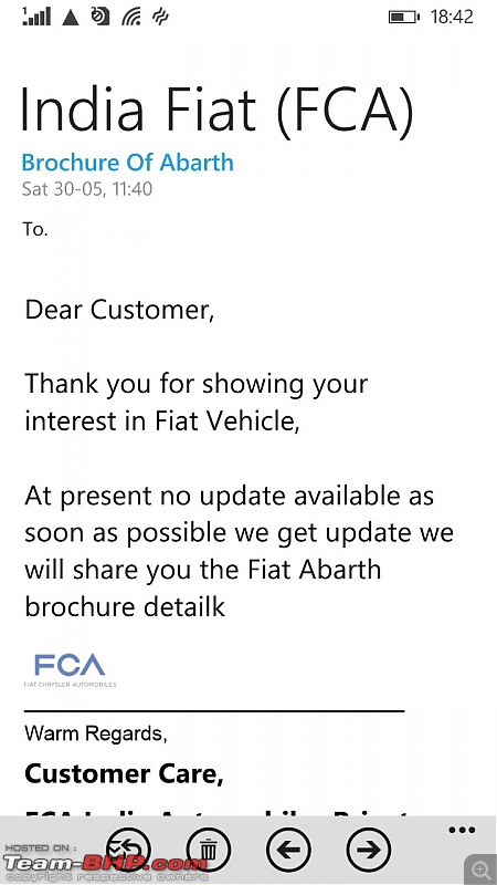 Fiat Abarth 595 Competizione revealed on Fiat India's website-fiatabarthreply.jpg