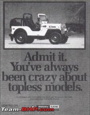 Ads from the '90s - The decade that changed the Indian automotive industry-mahindraclassictoplessmodel.jpg