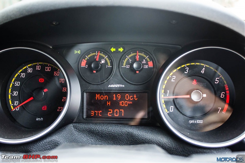 A Close Look: Fiat Punto Abarth. EDIT: Now launched at Rs. 9.95 lakhs!-fiatabarthpuntoinstrumentcluster.jpg