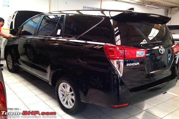 SCOOP! 2016 Toyota Innova spotted testing in Bangalore. More pics on page 7-2016toyotainnovarearquarterblacksnapped.jpg