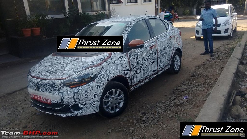 Tata Tiago-based compact sedan. EDIT: Tigor launched at Rs 4.7 lakhs-tatakite5spiedupclose.jpg
