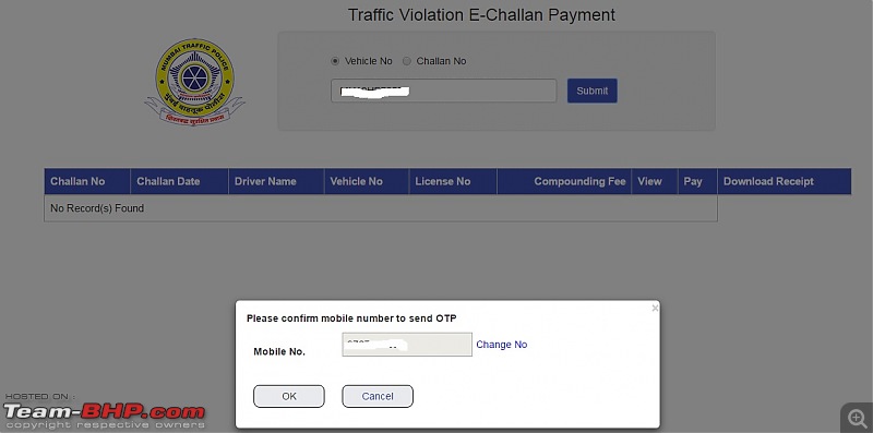 Mumbai Police's eChallans System for Traffic Violations. EDIT: Now Maharashtra-wide-violation.jpg