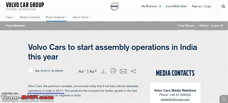 Volvo Cars to start local assembly in India-1.jpg
