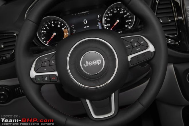 Meeting the Jeep Compass. EDIT: Priced between 14.95 to 20.65 lakhs-jeep-compass-steering.jpg
