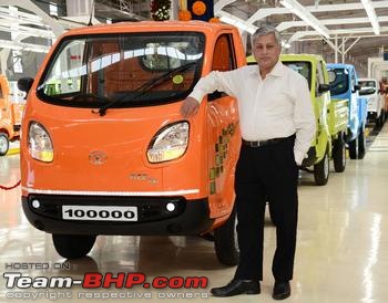 Tata Motors rolls out 1,00,000th Tiago from its Sanand plant-100000thace.jpg