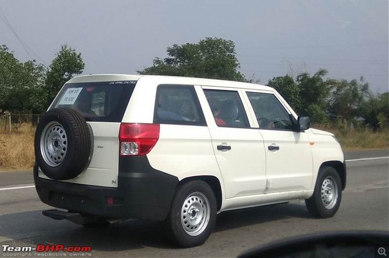 The Mahindra TUV300 Plus. EDIT: Priced at Rs. 9.70 lakh-rear.jpg