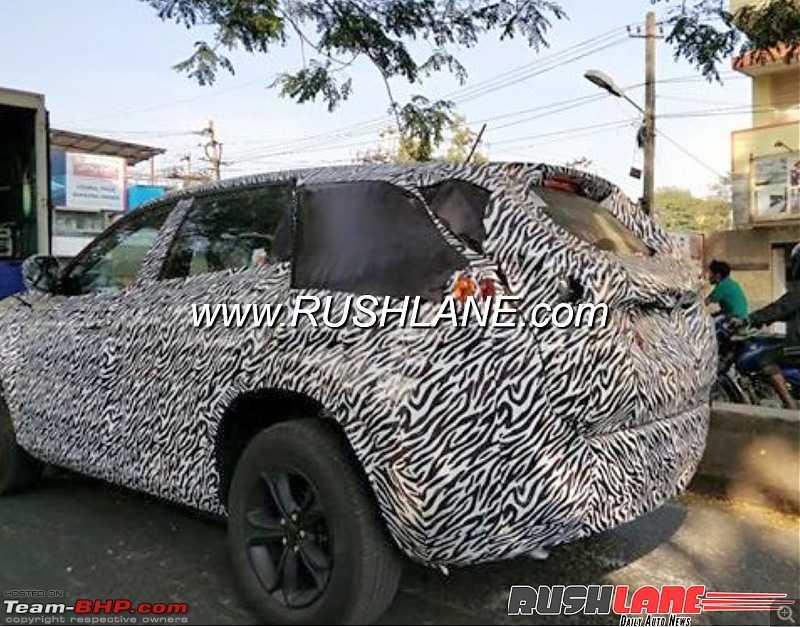 Rumour: Tata Motors planning 2 SUVs with Land Rover inputs-mahindraxuv700spiedindia2.jpg