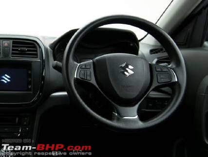 The best stock steering wheel among Indian cars-marutisuzukivitarabrezzainterior100268.jpg