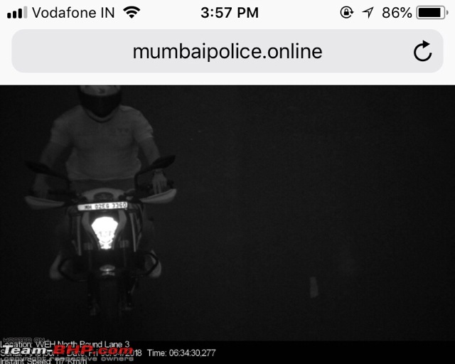 Mumbai Police's eChallans System for Traffic Violations. EDIT: Now Maharashtra-wide-imageuploadedbyteambhp1523112932.824873.jpg