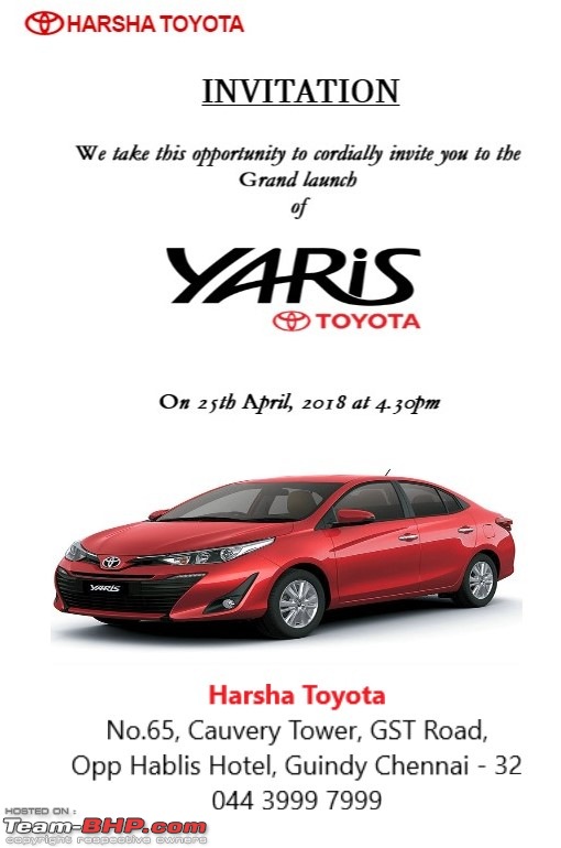The Toyota Yaris. EDIT: Prices start at Rs. 8.75 lakh-img20180424wa0006.jpg