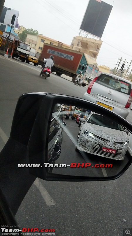 Next-gen Toyota Camry spotted testing in India EDIT: Launched at Rs. 36.95 lakhs-03.jpg