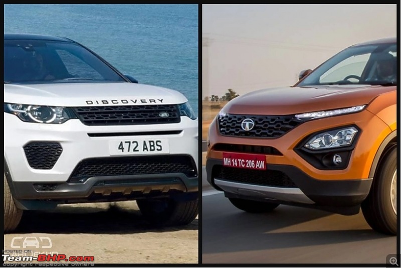 Tata H5X Concept @ Auto Expo 2018. Named Tata Harrier! EDIT: Launched @ Rs. 12.69 lakhs-discovery-vs-harrier.jpg