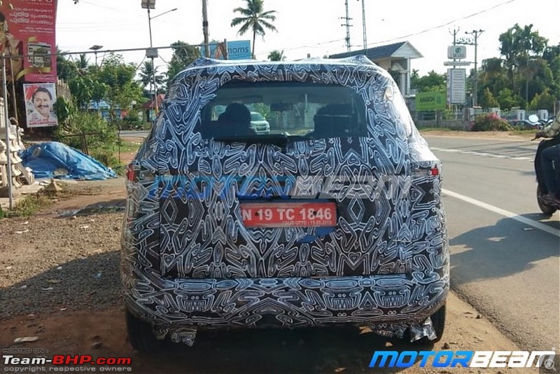 Renault Triber, the Kwid-based MPV. EDIT : Launched at Rs. 4.95 lakhs-renaulttriberspiedrear.jpg