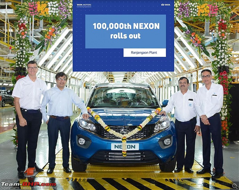 1,00,000th Tata Nexon rolls out of Tata's Ranjangaon plant-1lakh-nexon.jpg