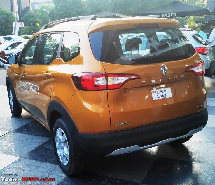 Renault Triber, the Kwid-based MPV. EDIT : Launched at Rs. 4.95 lakhs-rear.jpg