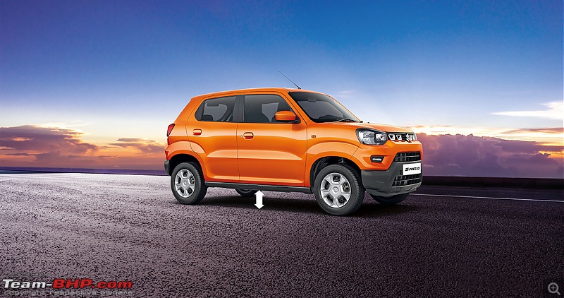 Maruti S-Presso, the SUV'ish hatchback. EDIT : Launched at Rs. 3.69 lakhs-marutispressohighgroundclearance.jpg