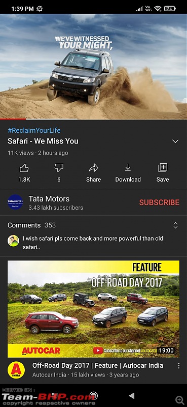 Tata Motors posts a Tata Safari video - What's at play here!?-screenshot_20210104133928799_com.google.android.youtube.jpg